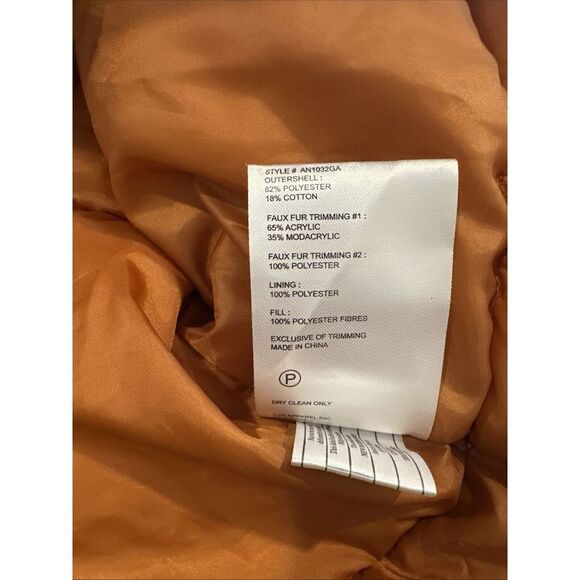 Alpine North Women's Vegan Down Parka Jacket with Faux Fur Black Sz. 4x - Picture 7 of 7